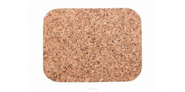 Litet rektangulärt korkblock 30/22cm dekor-set med 4 delar