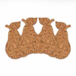Medium korkpäron 28 x 19.5 cm dekorativa - set med 4 delar - 3