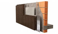 Expanderad korkisolering för fasader 40 × 500 × 1000 mm - 2