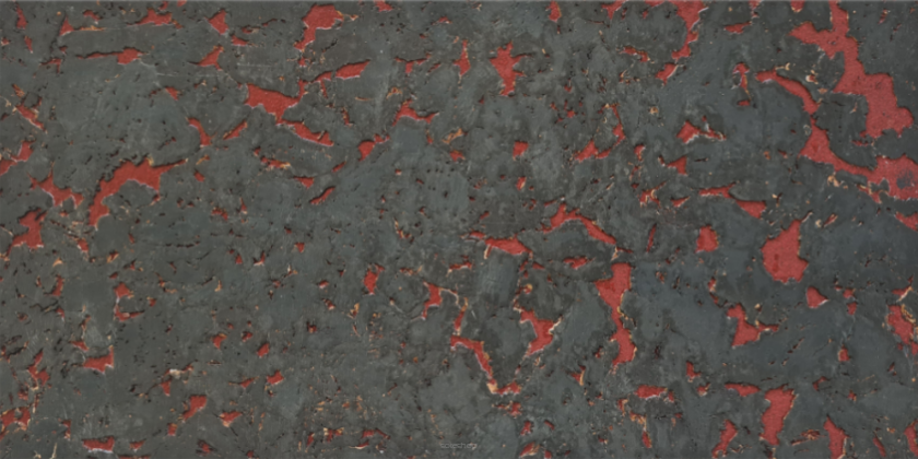 Dekorativ Väggkork Exclusive Red 600x300x3mm
