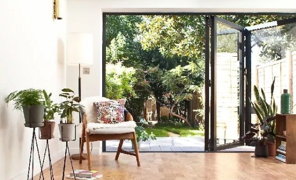 Kork i vinterträdgården